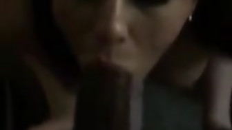 NRI hotwife sucks a big black cock