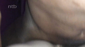 Getting all three big black cocks in her white wet hole