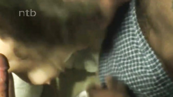 Cuckold white wife enjoys her big black cock in front of her husband