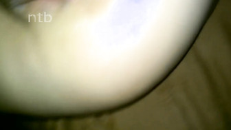 That condom broke and all cum just poured out in that white pussy