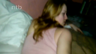 That condom broke and all cum just poured out in that white pussy