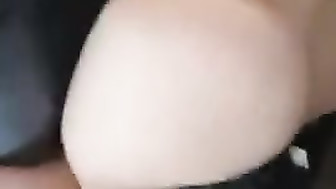 White Girl let Black dick in pregnant pussy