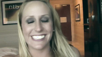 Fit white blond with small tits tried her very first big black dick