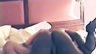 Perfectly round white ass and tight asshole gets deep black drilling