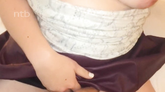 So wet and so ready for her first bbc and his gooey creampie