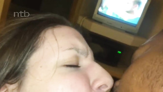 So wet and so ready for her first bbc and his gooey creampie