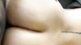 Cumming all over her phat ass