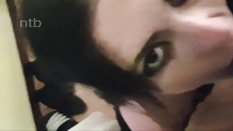 Hot brunette fucks that big black cock and milks it dry