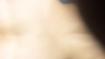 Perfect white babe gets that big black cudgel bareback from behind