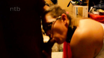 Banging that round white ass while hubby was watching the action