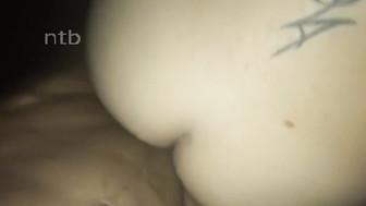 Busty blond pleases her hubby and his hung black friend in his office