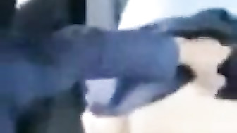 Hotwife fucks in backseat