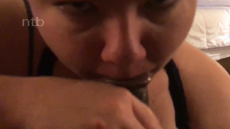 White chubby girl gets BBC