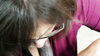 Busty white MILF plays with her big black cock and gets impregnated