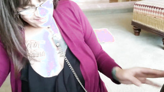 Busty white MILF plays with her big black cock and gets impregnated