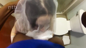 Hung black stud fucks white "bride" and cums on her pussy and ass