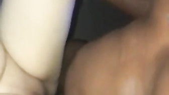 White wife takes her first black cock
