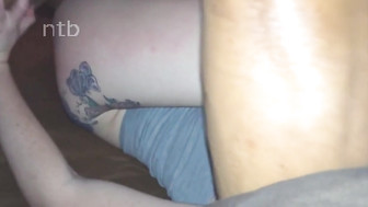 Skinny redhead wife shared with hubby's black friend