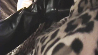 Hot brunette wife gets creampied by her black bull