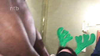 Cuckold white wife enjoys intense gangbang with her endowed black friends