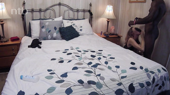 BBC too thick for that tight white pussy