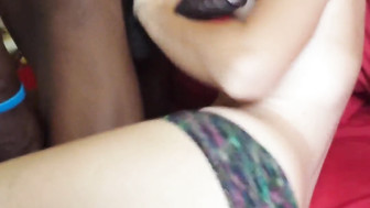 White girlfriend shared with black cock