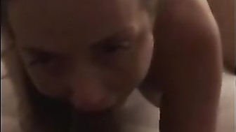 Intense black cock deep sucking