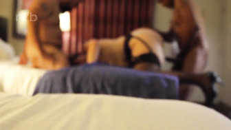 Brickhouse white MILF gets fucked by hubby and endowed black friends