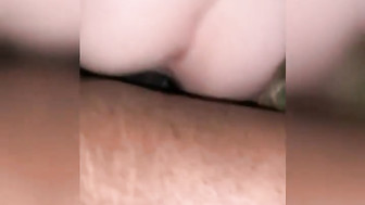 Petite babe taking first Black Cock