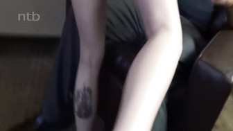 Pale skinned teen gets those black dicks bareback in her tight holes