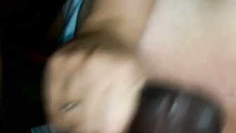 Showing her big boobs and working on that BBC with her mouth