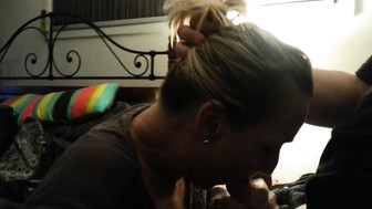 Amateur Cuckolding MILF Sucking Husband And His Best Friend