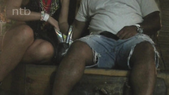 White wife shows that beautiful ass to her black lover and milks his hard dick