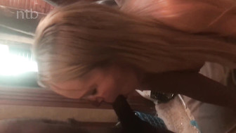 Cuckold white wife was surrounded by dicks