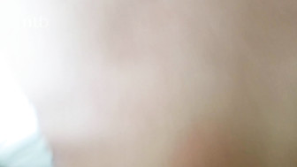 Booty white chick gets that bbc bareback from behind and gets creampied