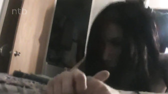 Cuckold white wife sucks that thick black cock and gets it bareback in her pussy