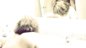 Chubby gets big black dick bareback and messy creampie on her big boobs