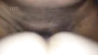 Cuckold white mom enjoys that that big black cock bareback in her pussy