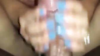 Cheating Busty MILF Jerking BBC