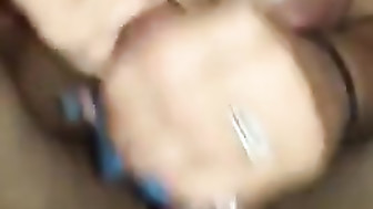 Cheating Busty MILF Jerking BBC