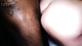 Booty and busty blond white wife with nice, curvy body fucked by huge BBC