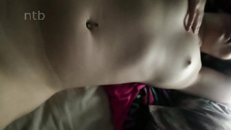 Horny white student fucks her first black dick