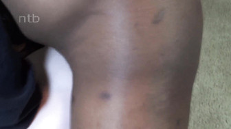 Nice white ass and pussy and big black cock sprinkling cum all over