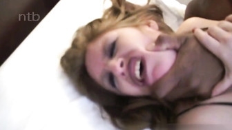 Insatiable redhead receives creampie in her pussy and messy load on her face