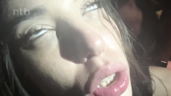 Horny brunette in action with hung black stud while her hubby was watching