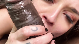 Skinny white teen with small boobs gets impregnated by her hung black lover