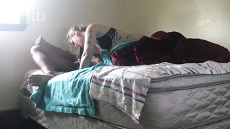 Incredible white wife uses another opportunity and fucks big black dick