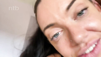 Sexy white babe gets that bald pussy banged bareback by her hung black lover