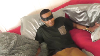 White wifes in black stockings plays with BBC