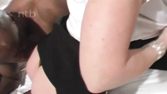 Redhead wife gets her pussy fucked hard and creampied by hung black bull